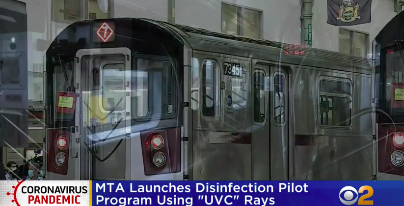 From CBS: MTA Unveils New UV Light Technology To Kill Coronavirus On Subways And Buses