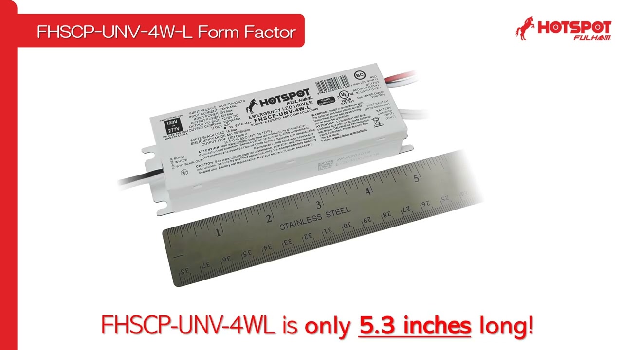 Read more about the article Smallest 4 Watt LED Emergency Driver in the Industry – by Fulham!