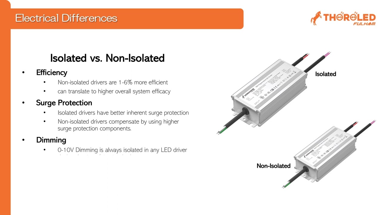 LED Driver Design :   Isolated vs. Non-Isolated Differences
